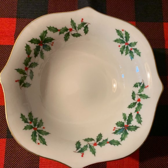 Lenox Holiday Lenox Dimensions Holiday Compote Pedestal Bowl Dish